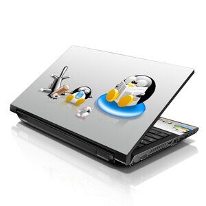 LSS 15.6 & 17.3 Inches Laptop Notebook Skin Sticker Decal - Penguins